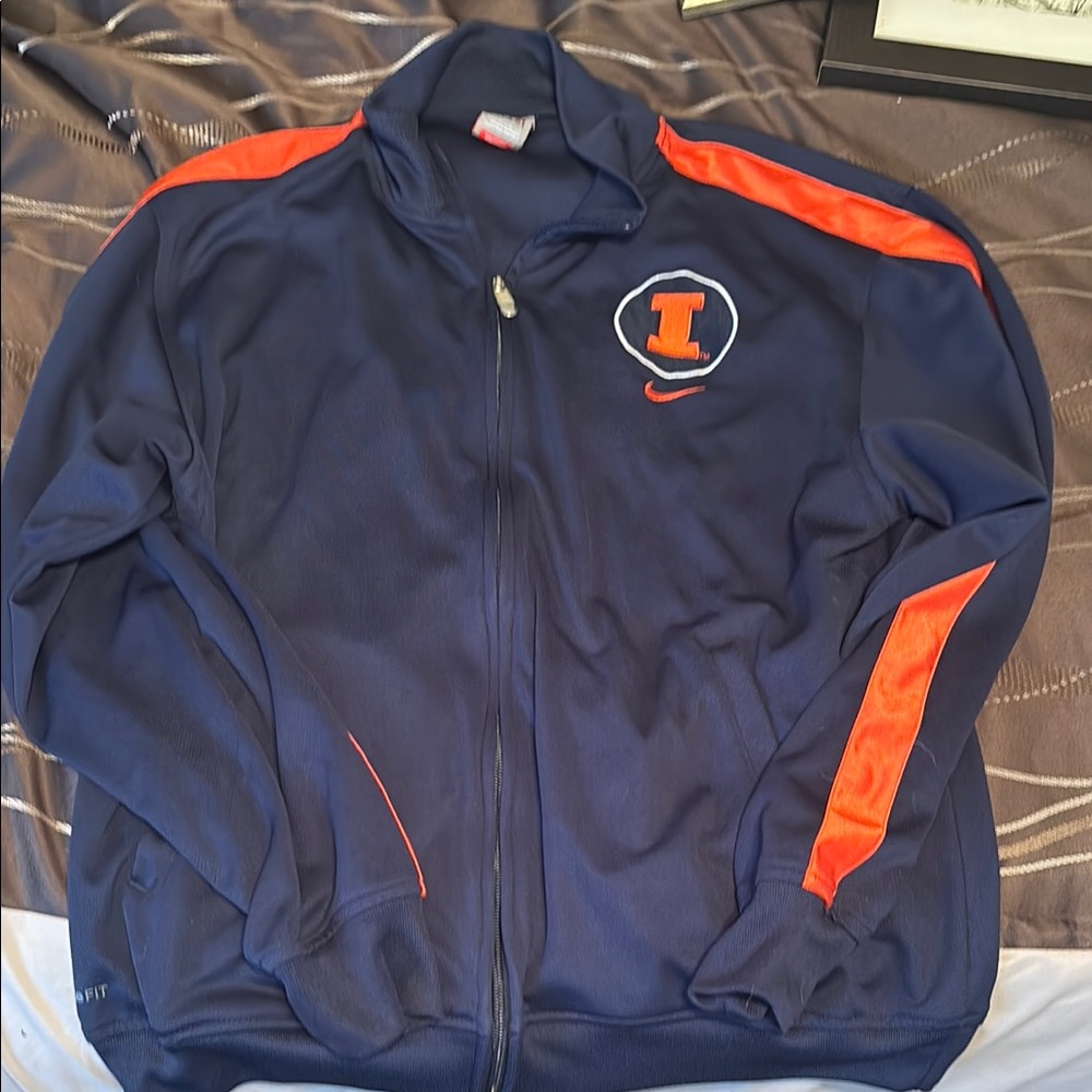 Nike Men's Navy and Orange Jacket